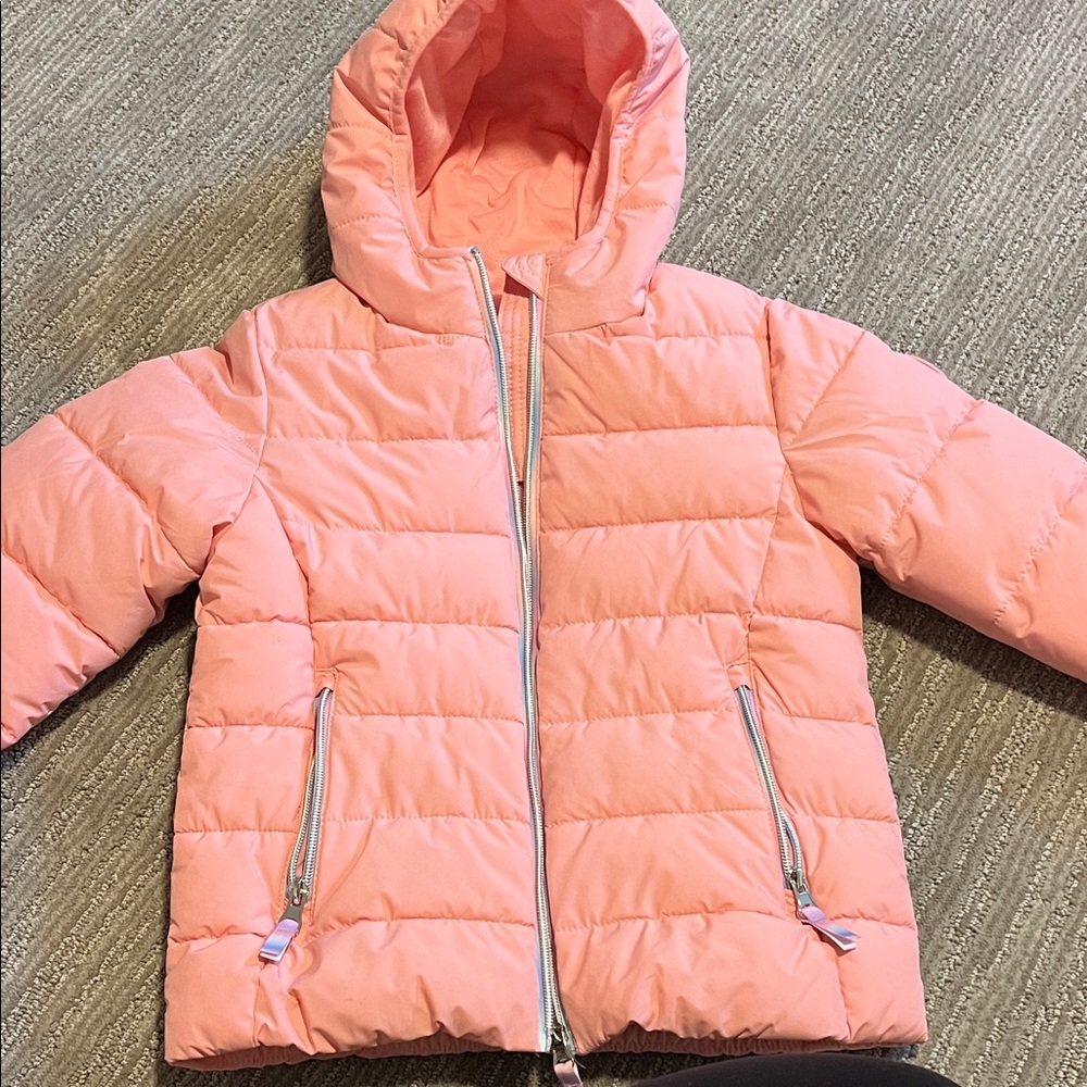 Gerry Light Pink Hooded Puffer Jacket